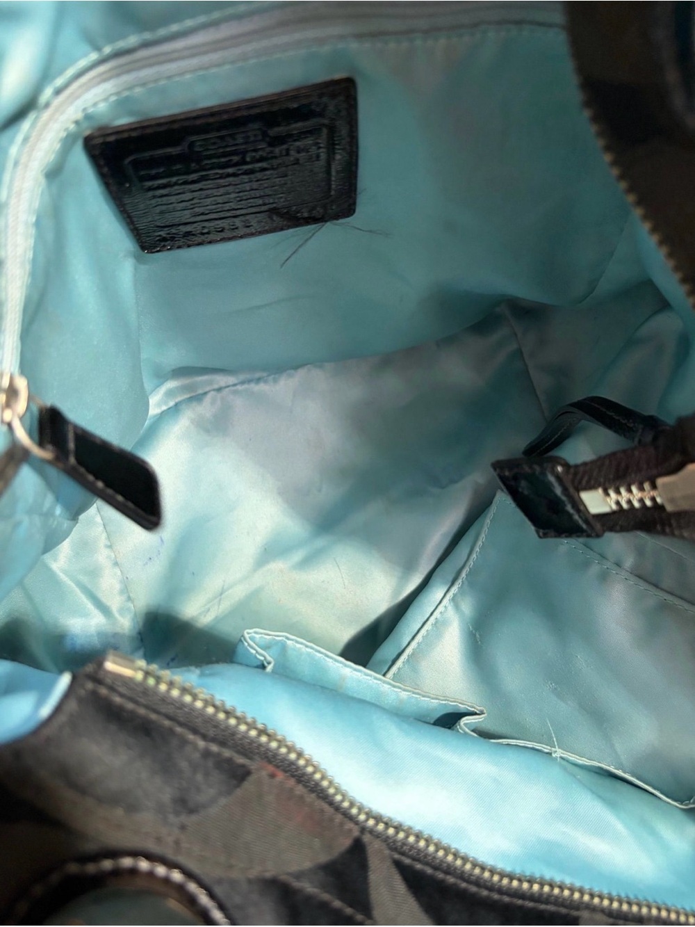 Gorgeous Coach Alex Signature Tote in Sateen 14449 - Picture 7 of 8